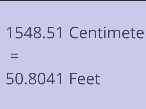 1548.51 CM TO FEET