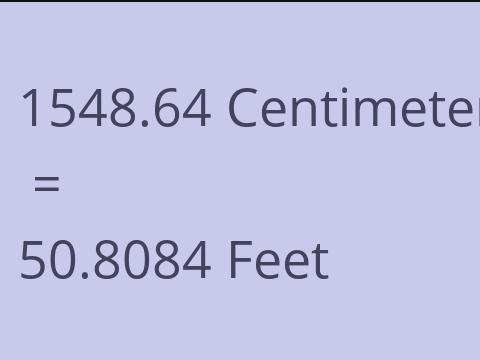 1548.64 CM TO FEET