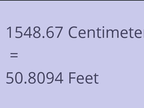 1548.67 CM TO FEET