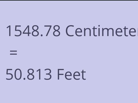 1548.78 CM TO FEET