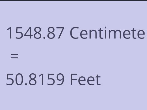 1548.87 CM TO FEET