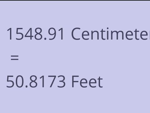 1548.91 CM TO FEET