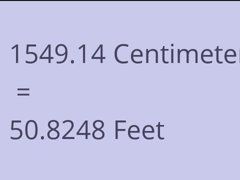 1549.14 CM TO FEET