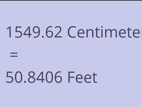 1549.62 CM TO FEET