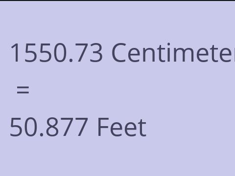 1550.73 CM TO FEET