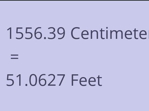 1556.39 CM TO FEET