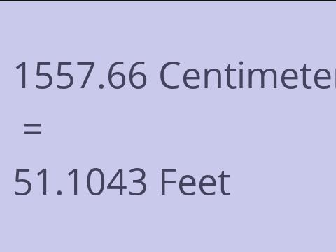 1557.66 CM TO FEET