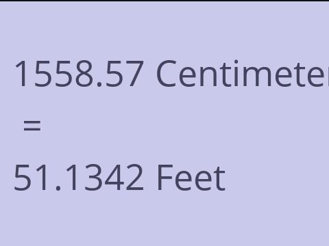 1558.57 CM TO FEET