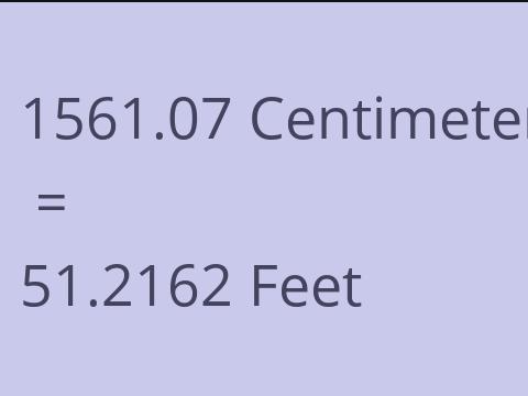 1561.07 CM TO FEET