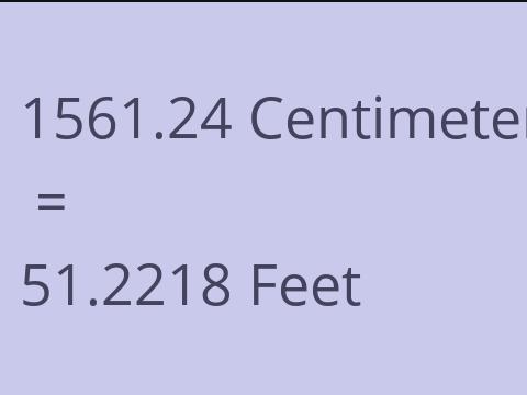 1561.24 CM TO FEET