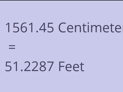 1561.45 CM TO FEET