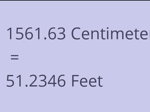 1561.63 CM TO FEET