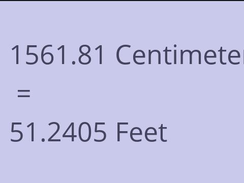 1561.81 CM TO FEET