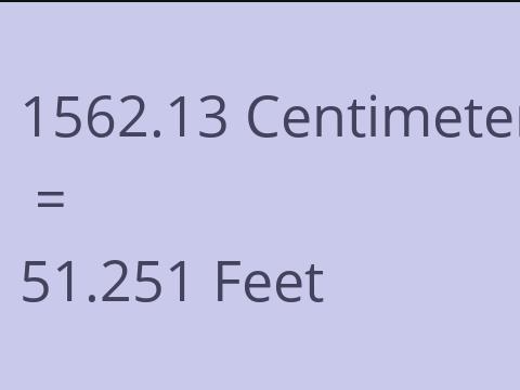 1562.13 CM TO FEET