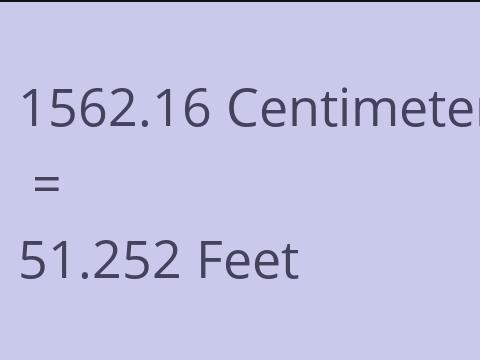 1562.16 CM TO FEET