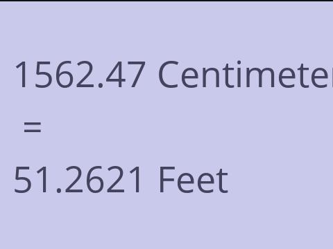 1562.47 CM TO FEET