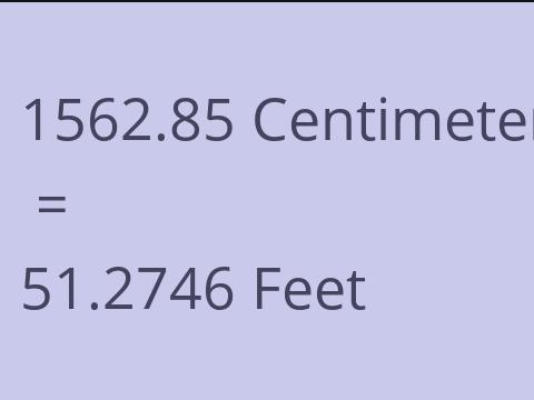 1562.85 CM TO FEET