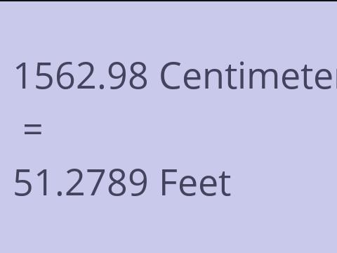 1562.98 CM TO FEET