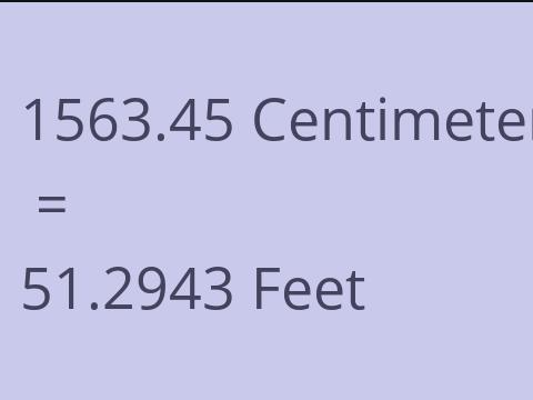 1563.45 CM TO FEET