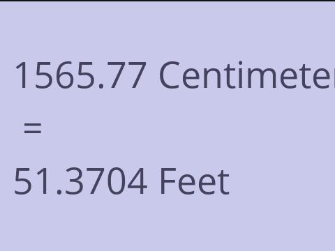 1565.77 CM TO FEET