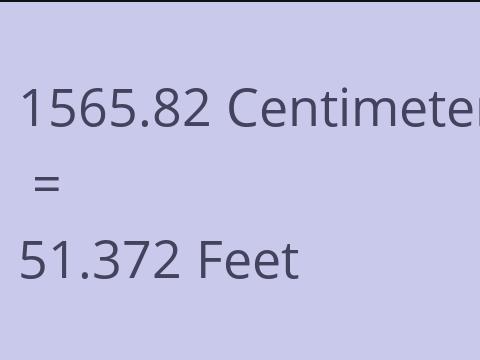 1565.82 CM TO FEET