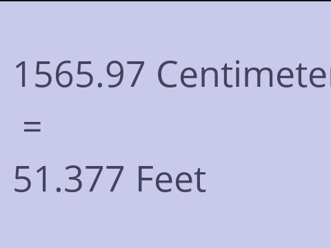 1565.97 CM TO FEET