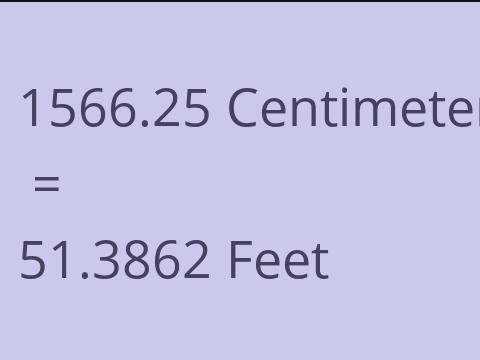 1566.25 CM TO FEET