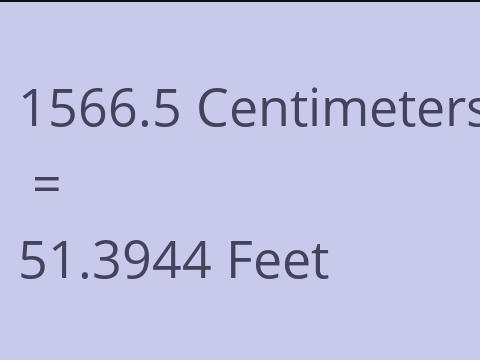 1566.5 CM TO FEET