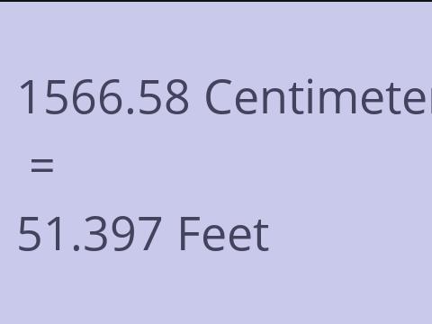 1566.58 CM TO FEET