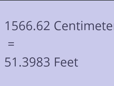 1566.62 CM TO FEET