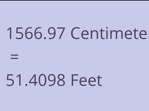 1566.97 CM TO FEET