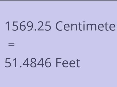 1569.25 CM TO FEET