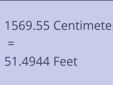 1569.55 CM TO FEET