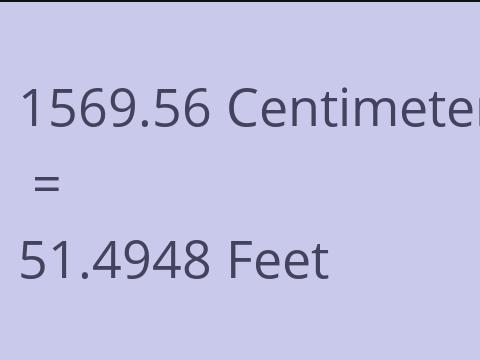 1569.56 CM TO FEET