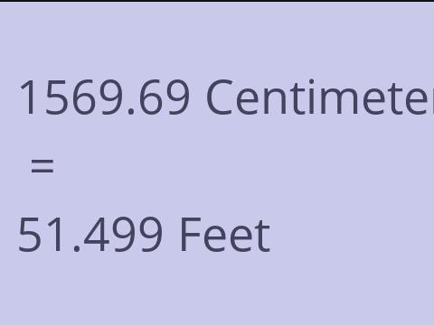 1569.69 CM TO FEET