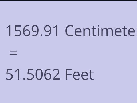 1569.91 CM TO FEET