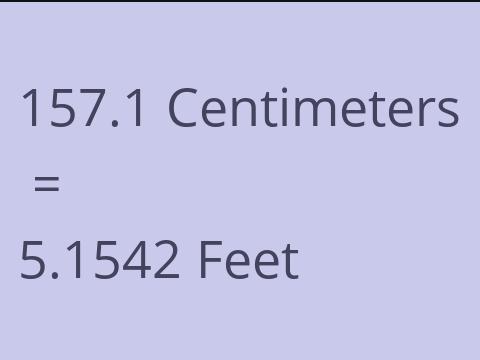 157.1 CM TO FEET