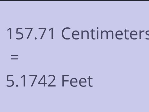 157.71 CM TO FEET