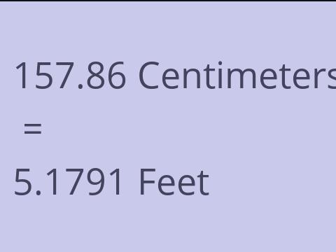 157.86 CM TO FEET