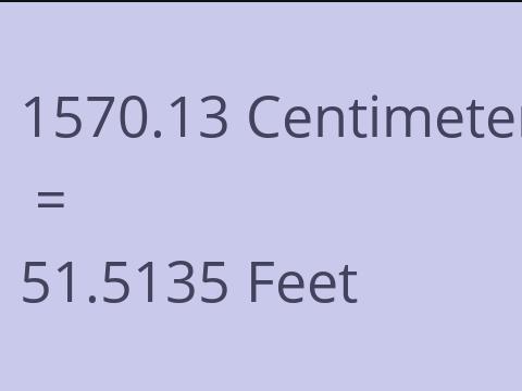 1570.13 CM TO FEET