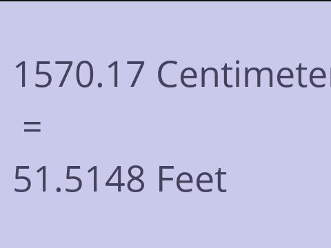 1570.17 CM TO FEET