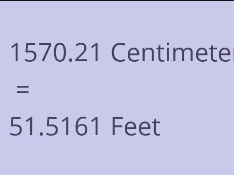 1570.21 CM TO FEET