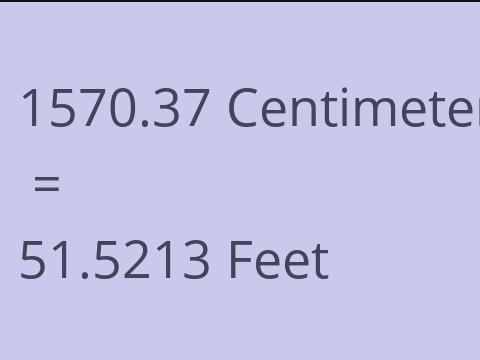 1570.37 CM TO FEET