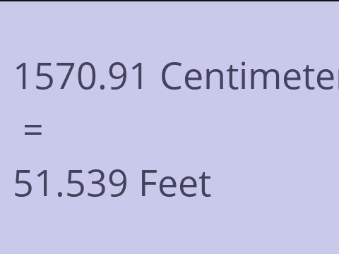 1570.91 CM TO FEET