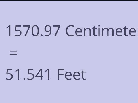 1570.97 CM TO FEET