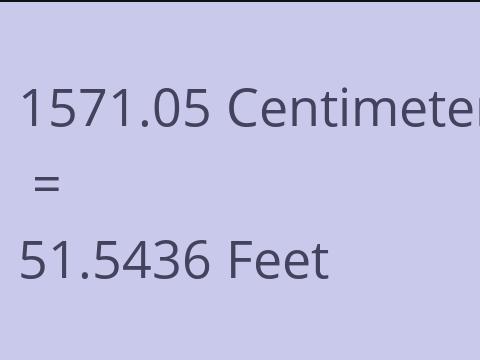 1571.05 CM TO FEET