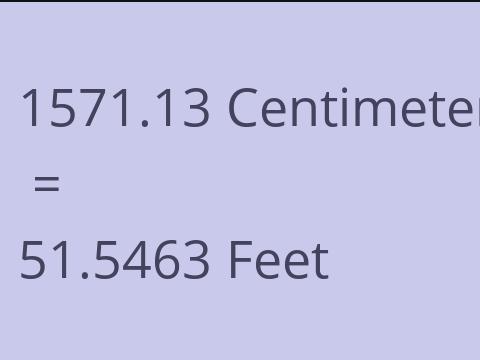 1571.13 CM TO FEET