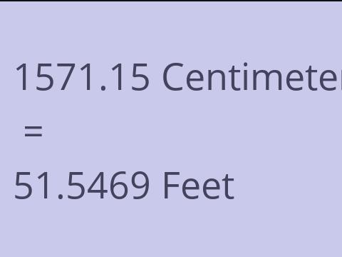 1571.15 CM TO FEET