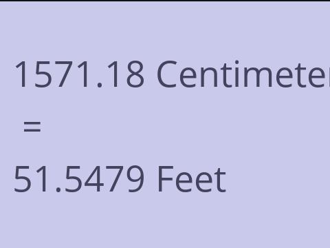 1571.18 CM TO FEET