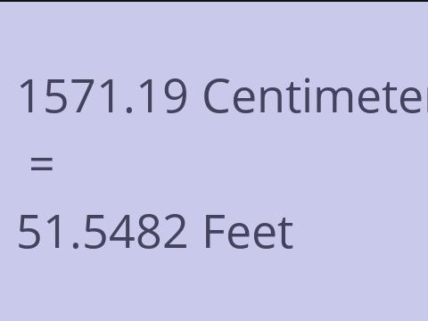 1571.19 CM TO FEET